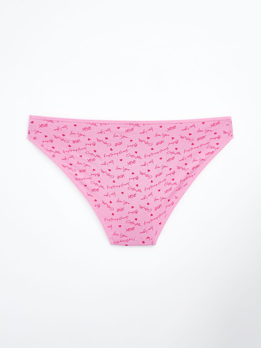 Fuşya Baskılı Bikini Külot-1