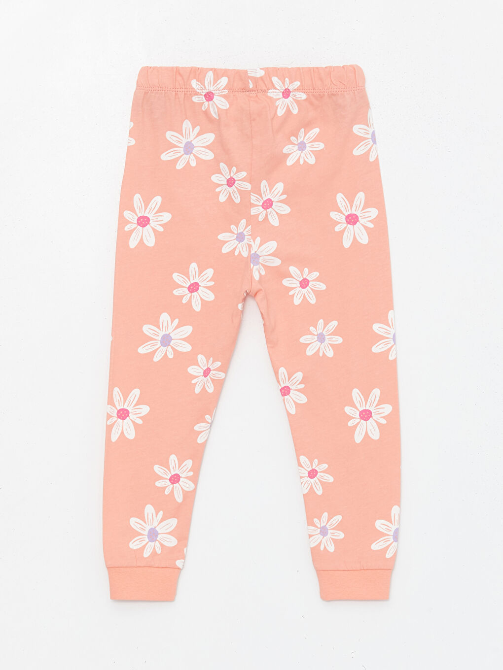 Crew Neck Short Sleeve Floral Baby Girl Pajama Set -S44240Z1-LR4
