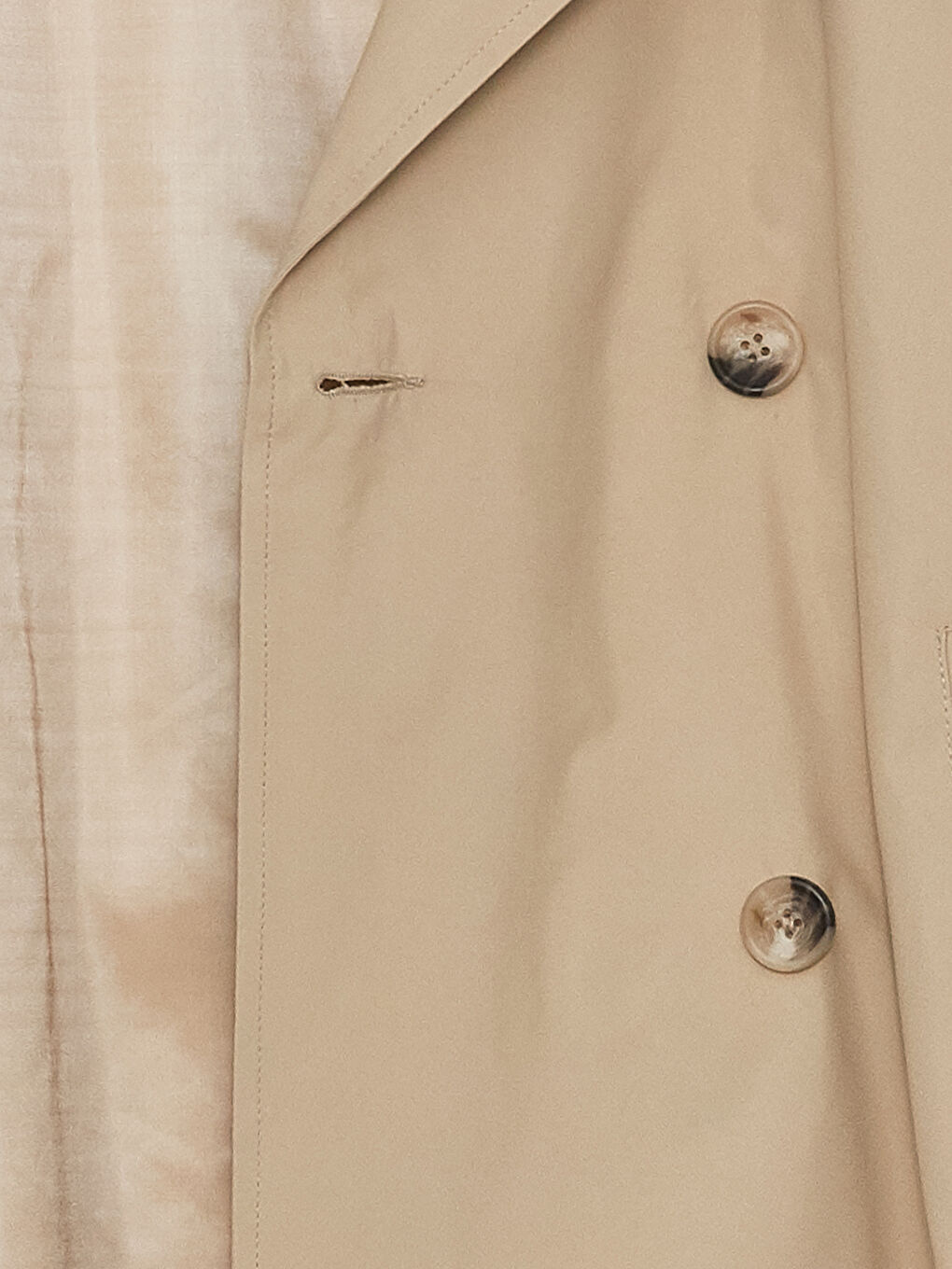 Kahverengi Ceket Yaka Kadın Trençkot-7