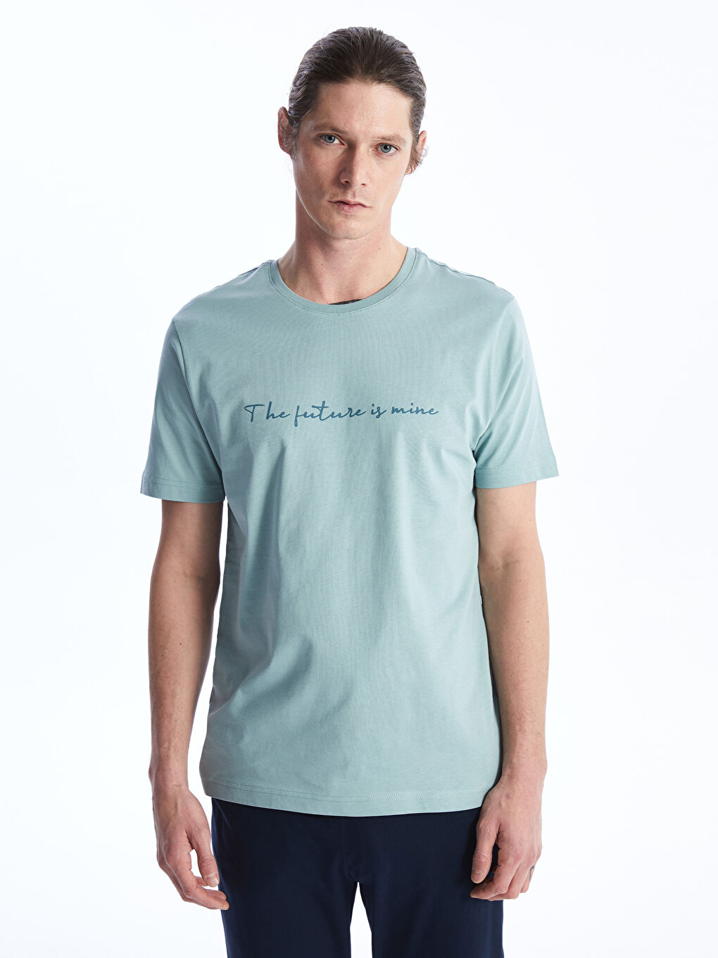 Mavi Standart Kalıp Erkek Pijama Takımı-1