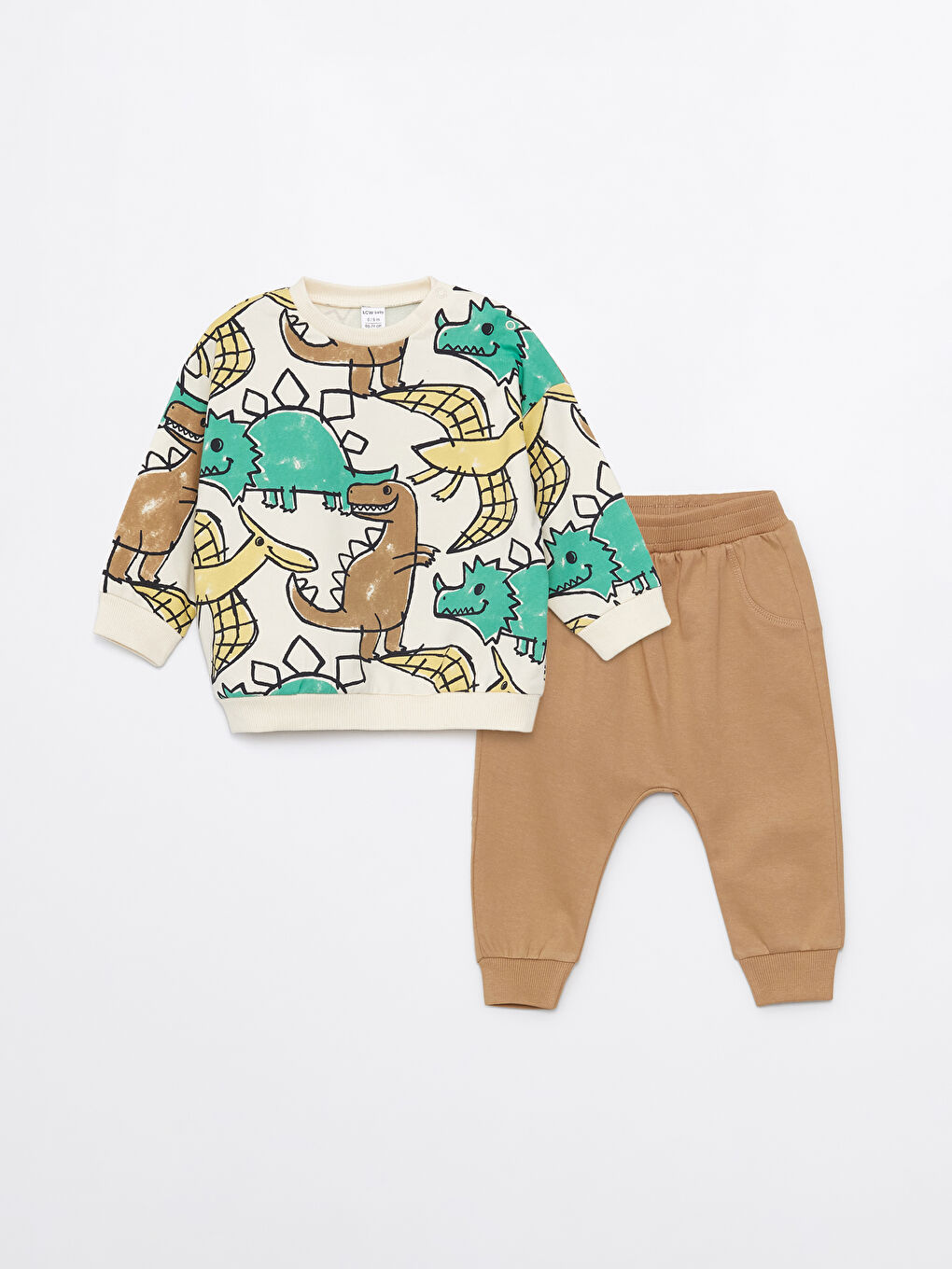 Crew Neck Printed Long Sleeve Baby Boys' Sweatshirt and Sweatpants 2 Pack Set -S44335Z1-LRA