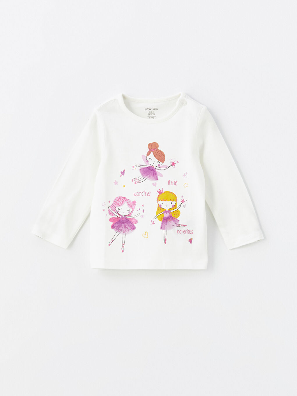 LC Waikiki Crew Neck Printed Baby Girls' Pyjama Set -S44338Z1-FDU