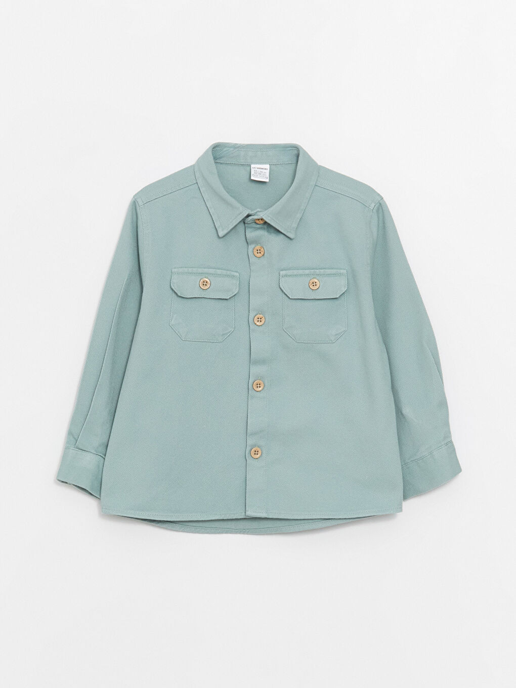 Long Sleeve Basic Baby Boy Shirt -S44340Z1-GBN