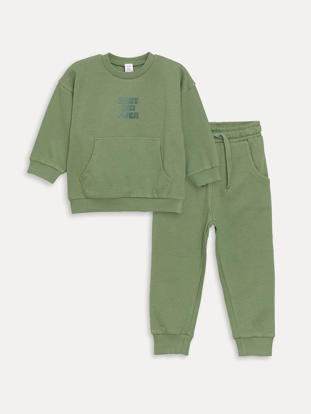 Crew Neck Long Sleeve Printed Baby Boy Sweatshirt and Sweatpants 2-Pack Set -S44355Z1-GX7