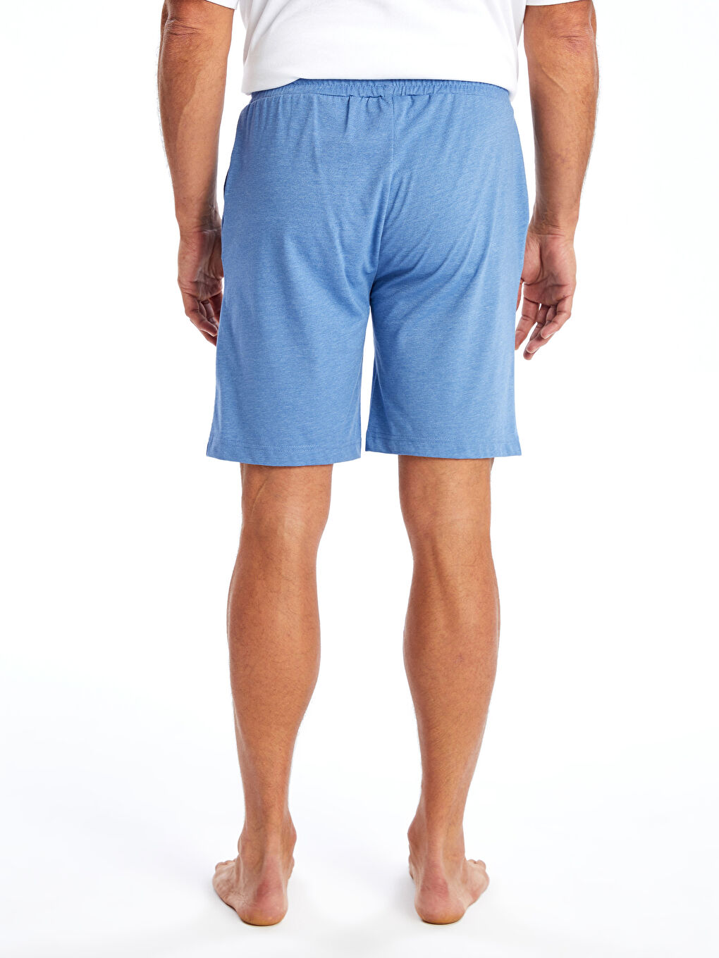 LC WAIKIKI Mavi Slim Fit Erkek Pijama Alt Şort - 3