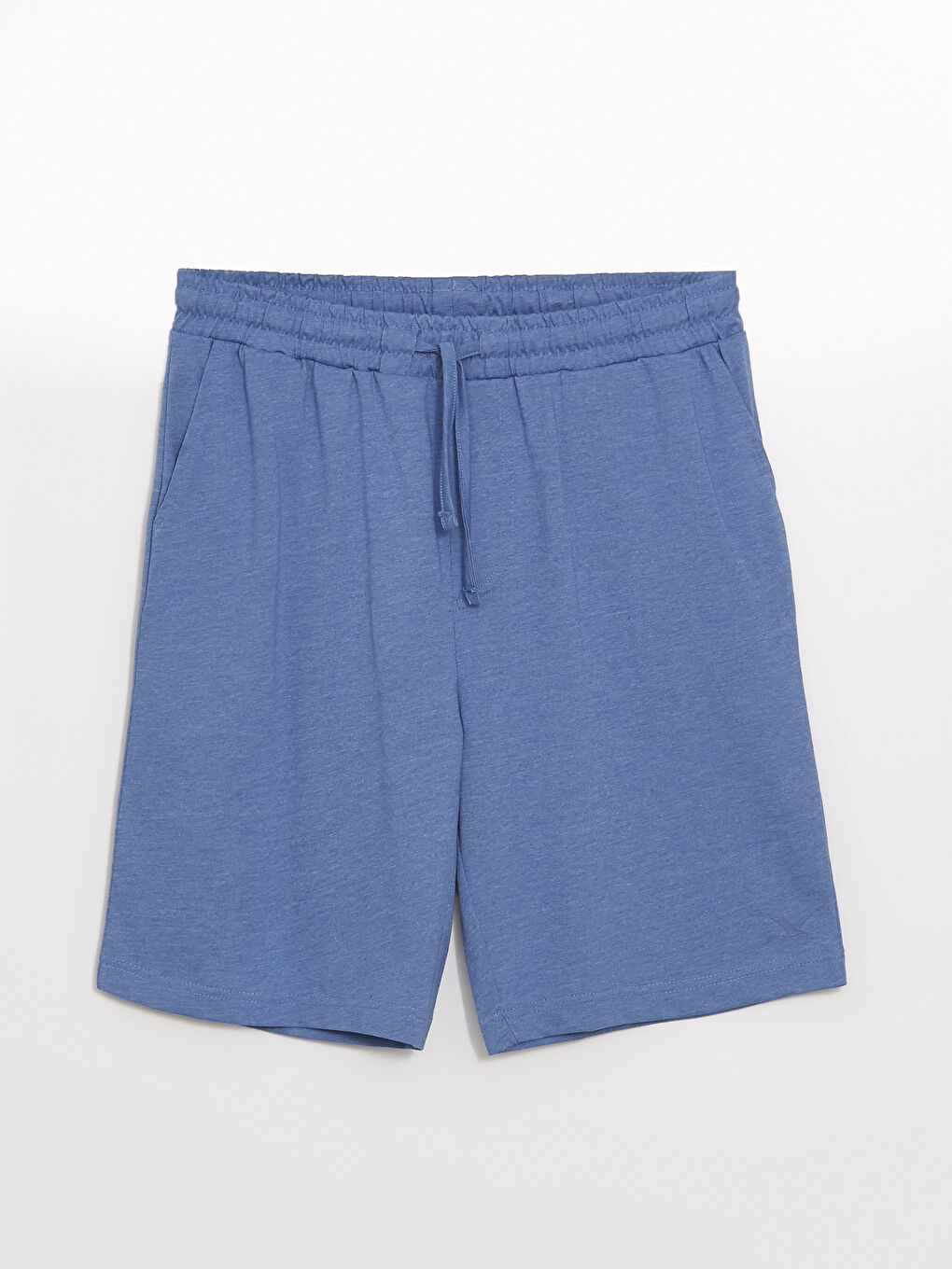 LC WAIKIKI Mavi Slim Fit Erkek Pijama Alt Şort - 4