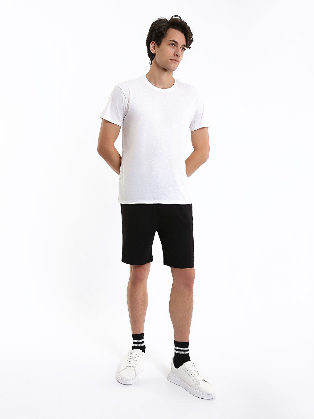 Slim Fit Men's Pyjama Bottoms Shorts-1