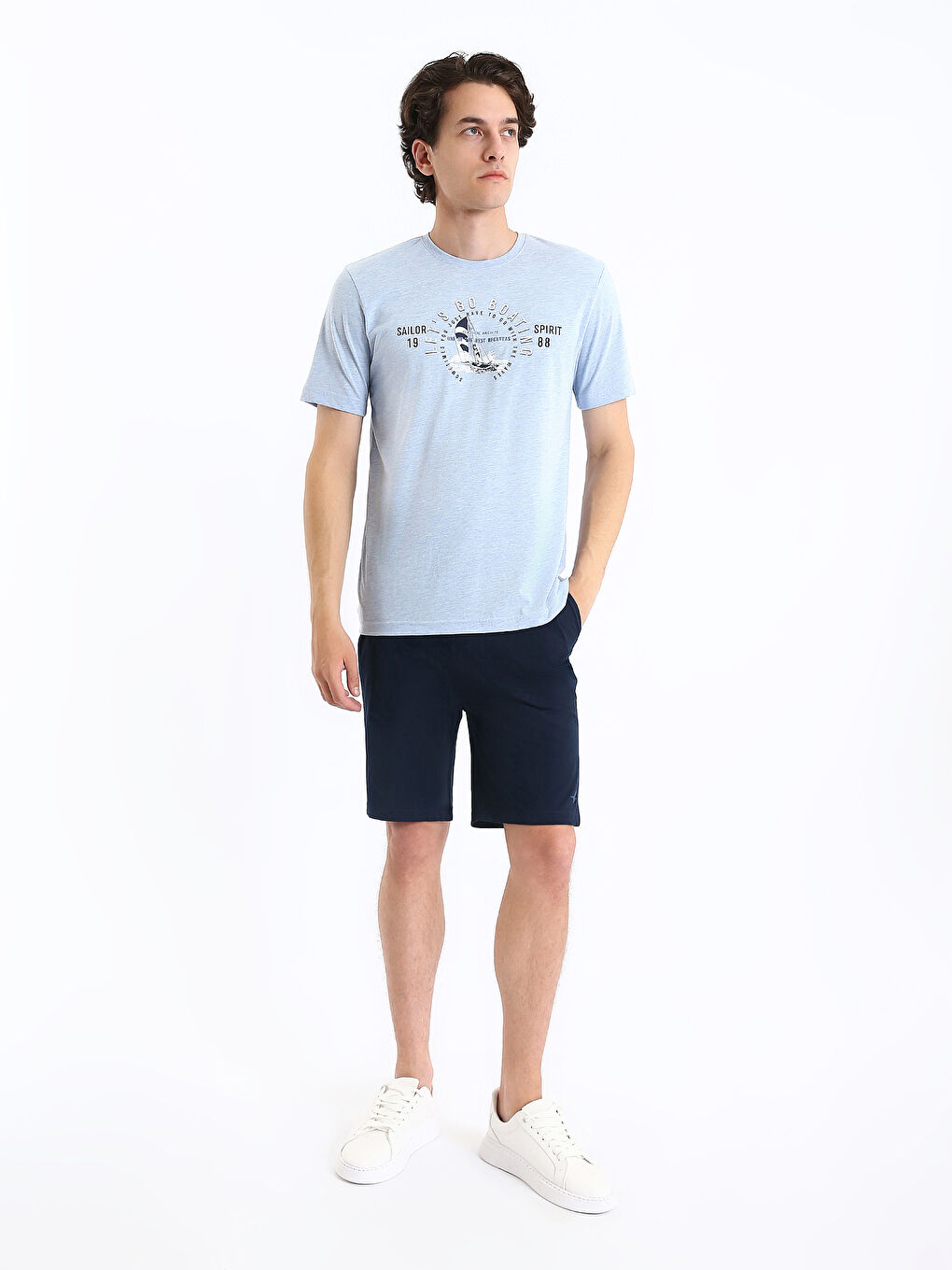 Slim Fit Men's Pyjama Bottoms Shorts-1