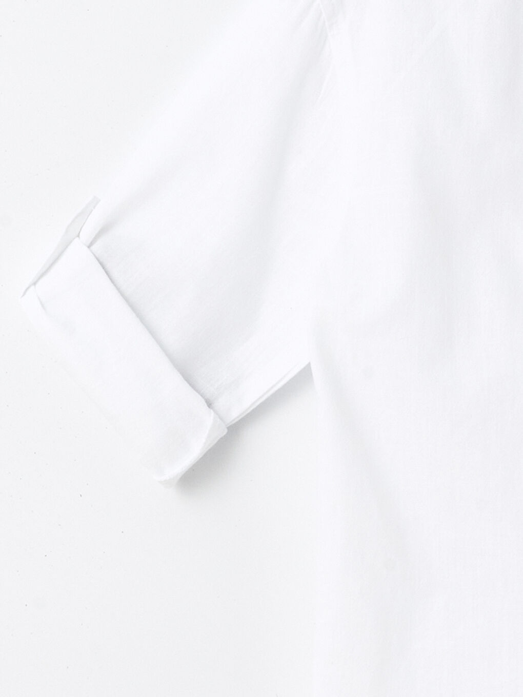 Beyaz Uzun Kollu Basic Erkek Bebek Gömlek-2
