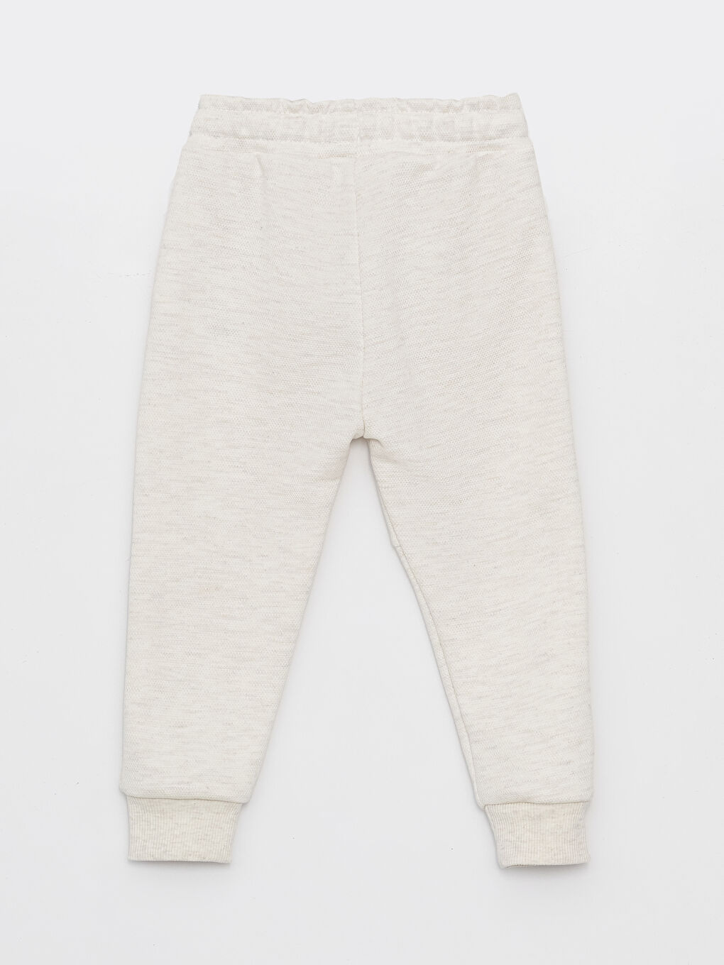 Ekru Beli Lastikli Basic Erkek Bebek Eşofman Alt-1