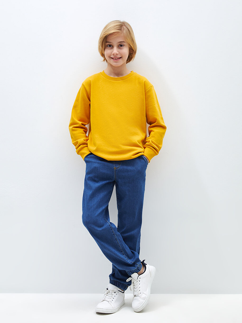 LCW Kids Elastic Waist Boys' Jogger Jeans -S44396Z4-507