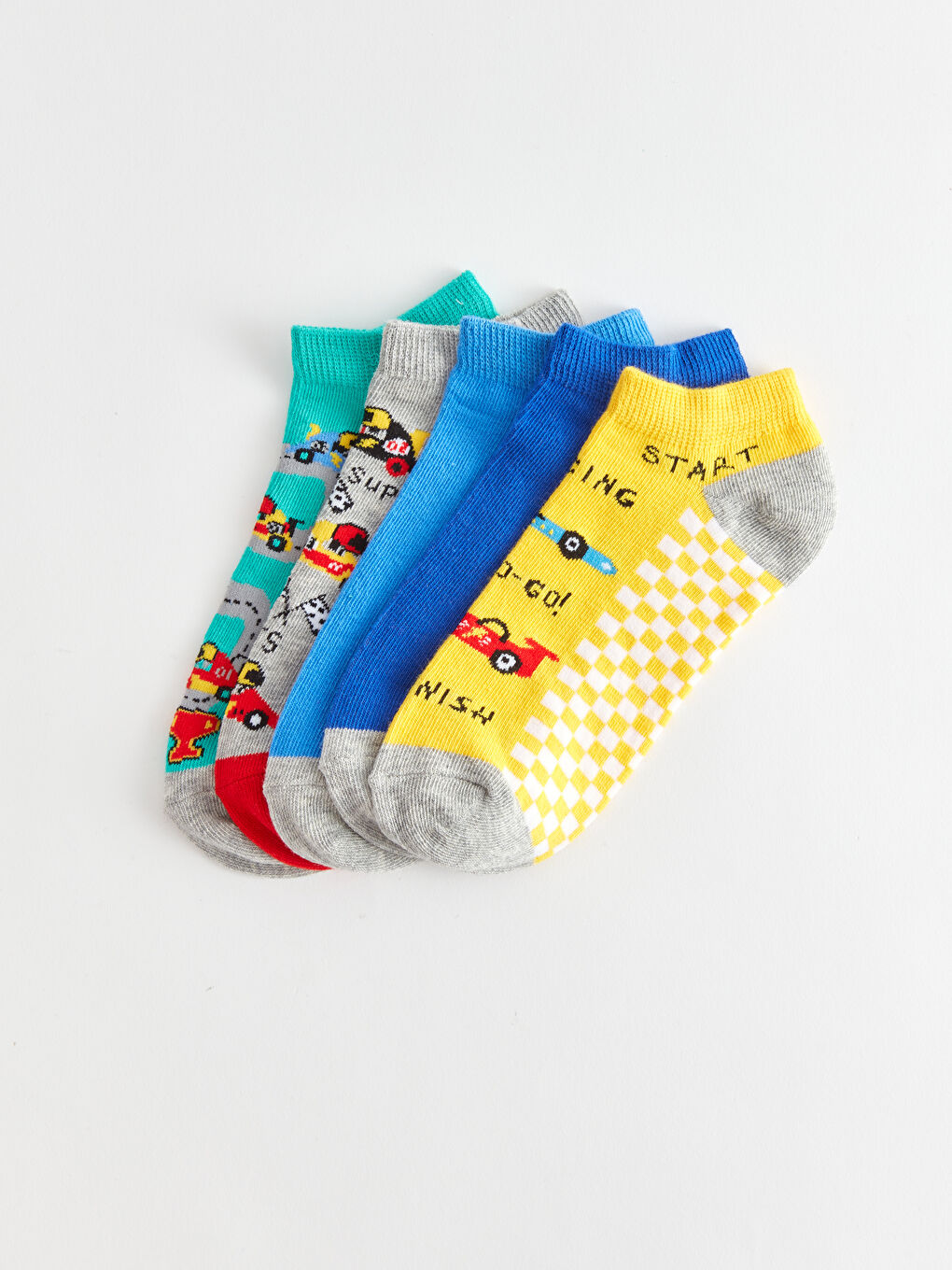 LCW Kids Чорапи за момчета с шарки, 5 броя в опаковка -S44406Z4-K00