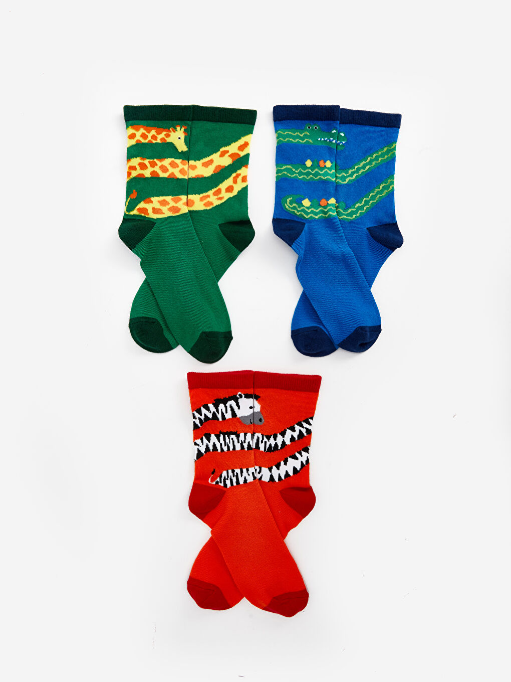 Karışık Desenli Erkek Çocuk Soket Çorap 5'li