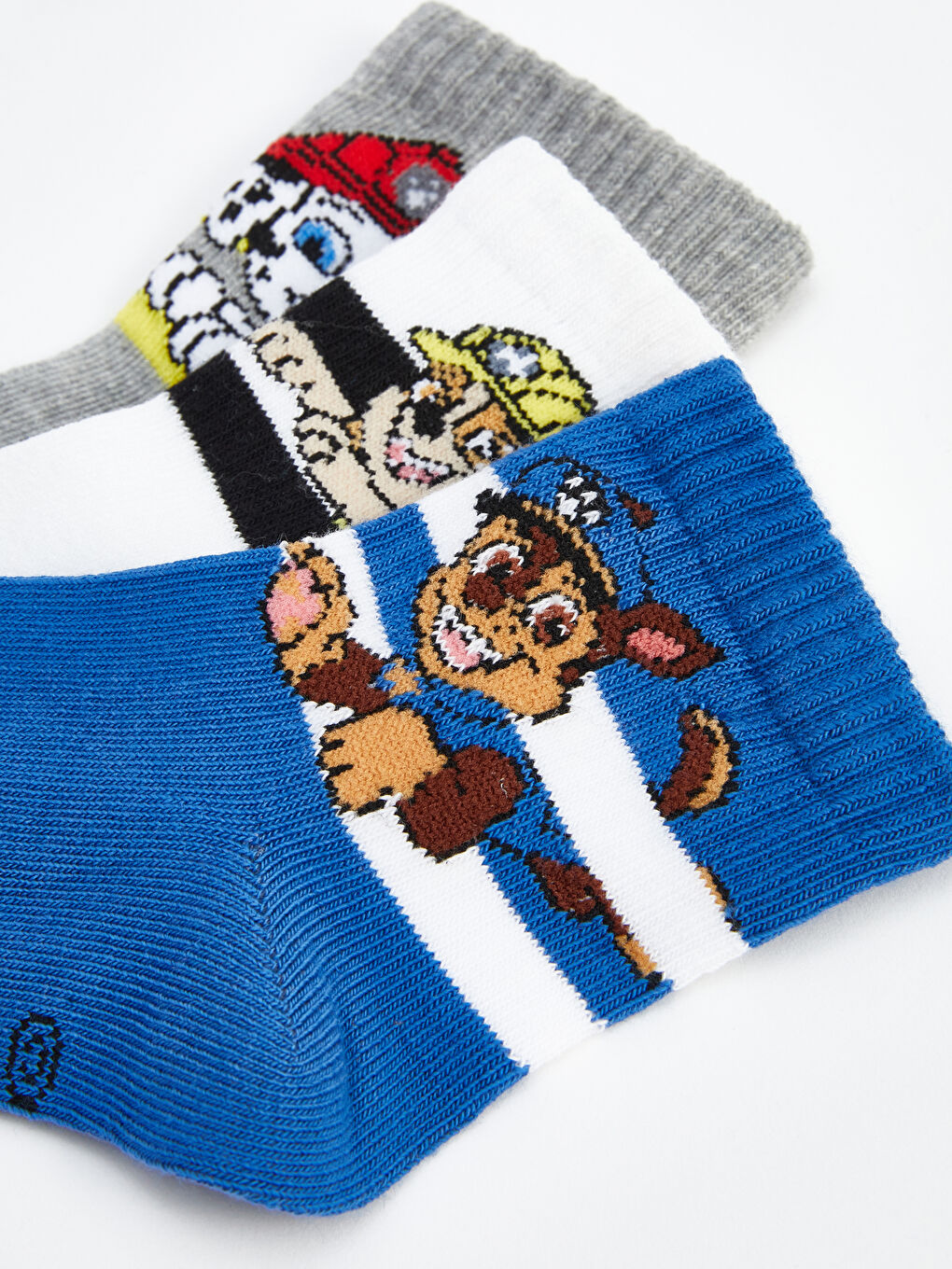 Karışık Paw Patrol Desenli Erkek Çocuk Soket Çorap 3'lü-2