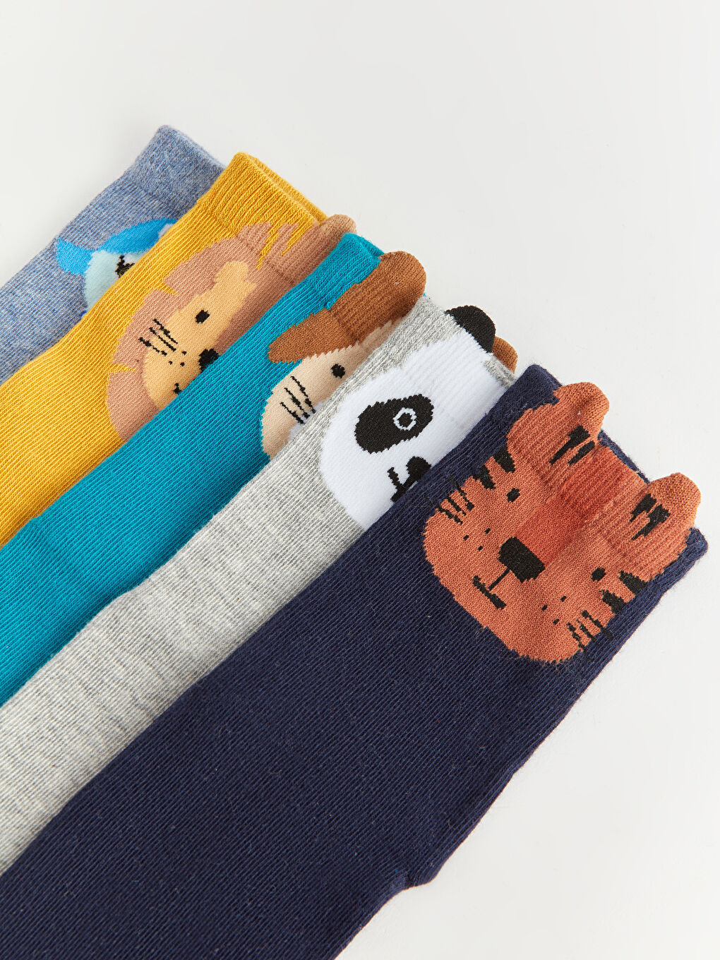 Karışık Desenli Erkek Çocuk Soket Çorap 5'li-2
