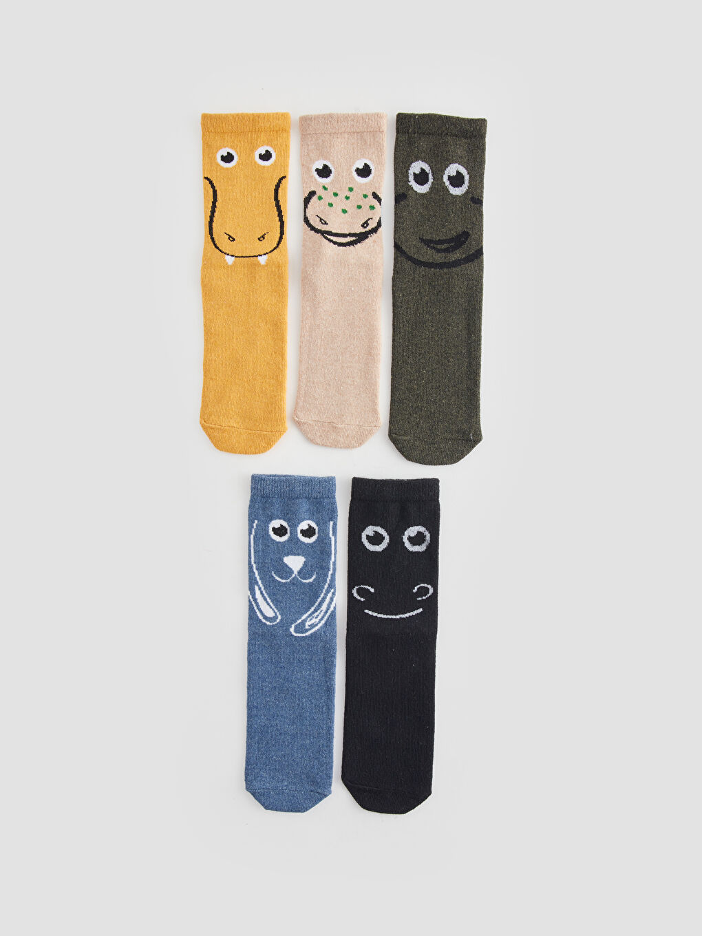 LCW Kids Karişik Desenli Erkek Çocuk Soket Çorap 5'li