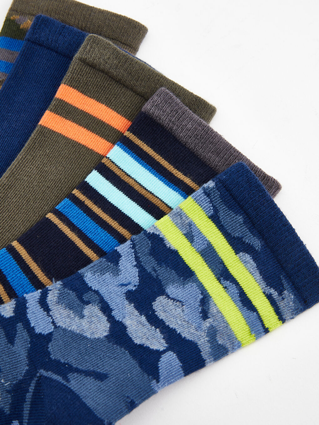Patterned Boys' Ankle Socks 5 Pack -S44488Z4-K00