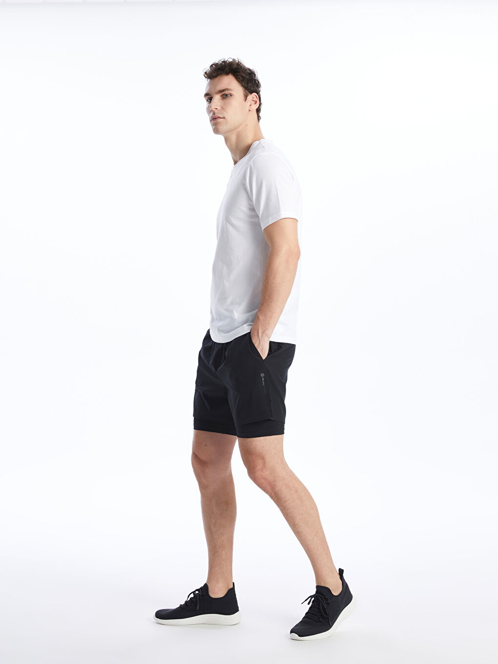 Slim Fit Men's Shorts with Tights -S44506Z8-CVL