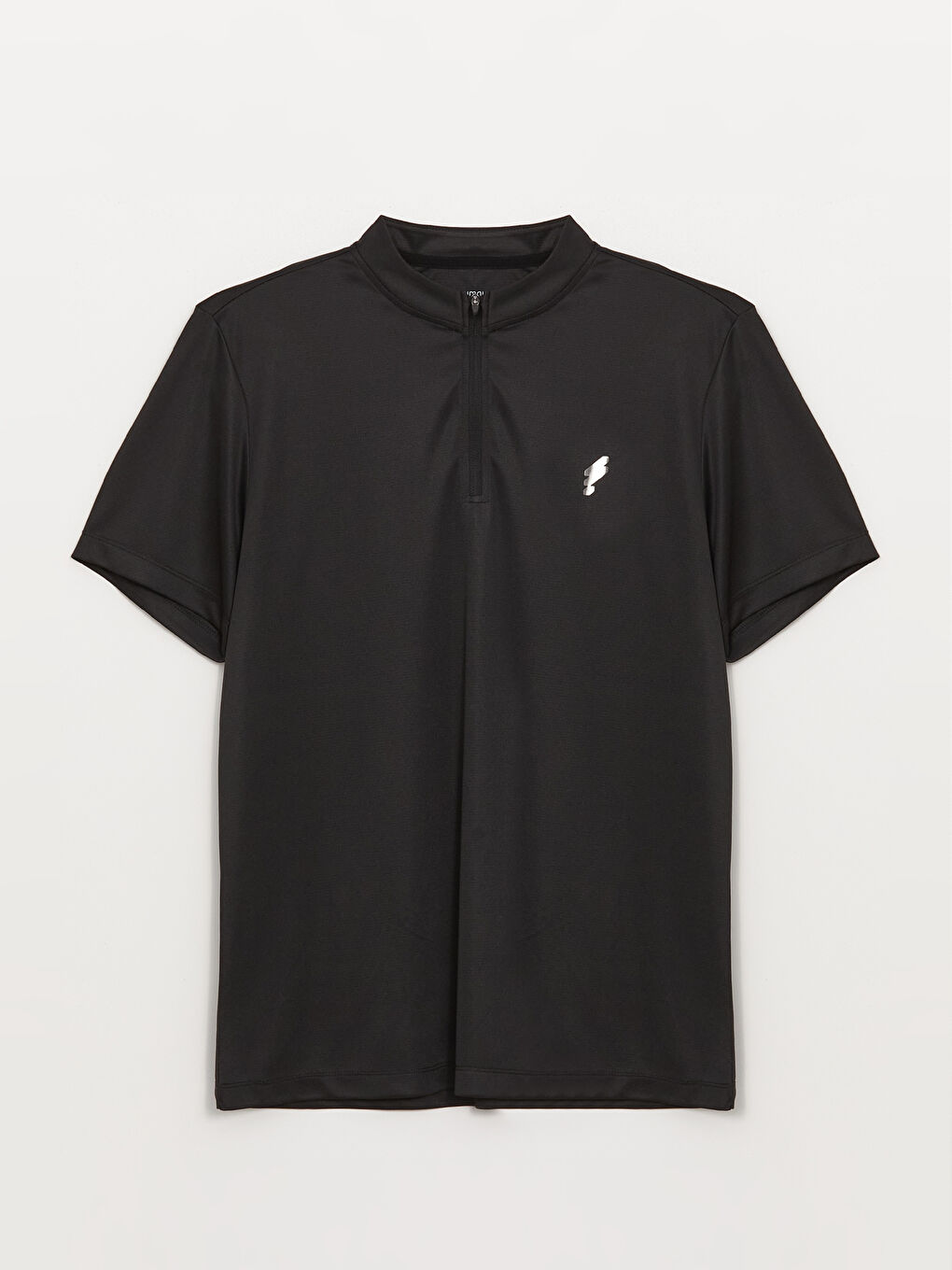 DRY-TECH Zipper Standing Collar Short Sleeve Men's T-Shirt -S44516Z8-CVL