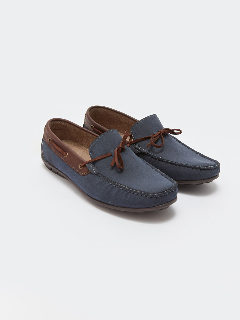 LCW STEPS Lacivert Dekoratif Dikişli Erkek Loafer Ayakkabı