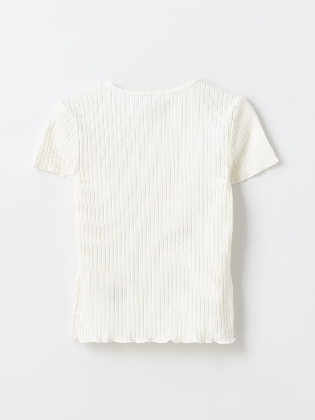 LCW Kids Crew Neck Printed Short Sleeve Girls' T-Shirt -S44603Z4-FEL