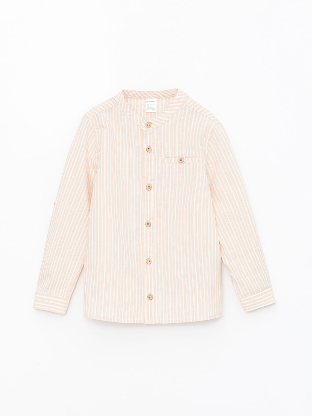 Grandad Collar Long Sleeve Striped Baby Boy Shirt -S44646Z1-LHJ
