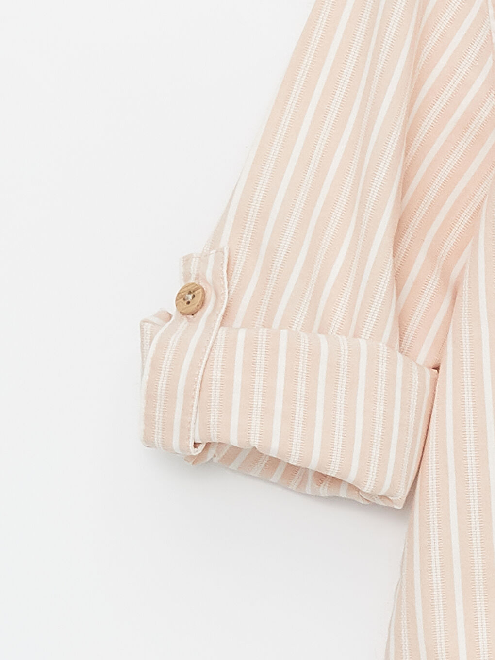 Grandad Collar Long Sleeve Striped Baby Boy Shirt -S44646Z1-LHJ