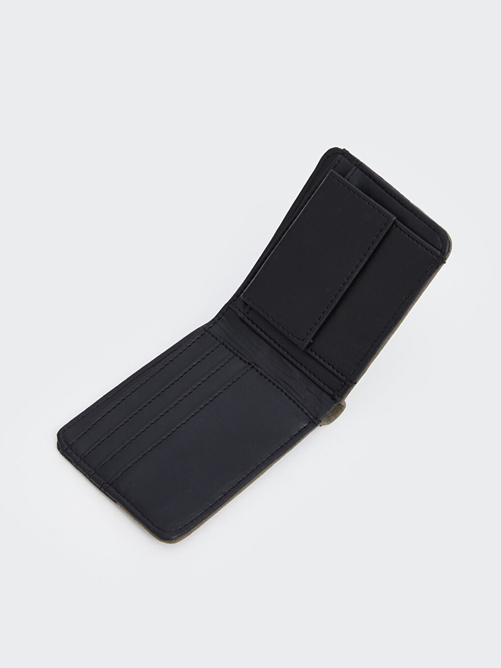 Siyah Deri Görünümlü Erkek Cüzdan-2