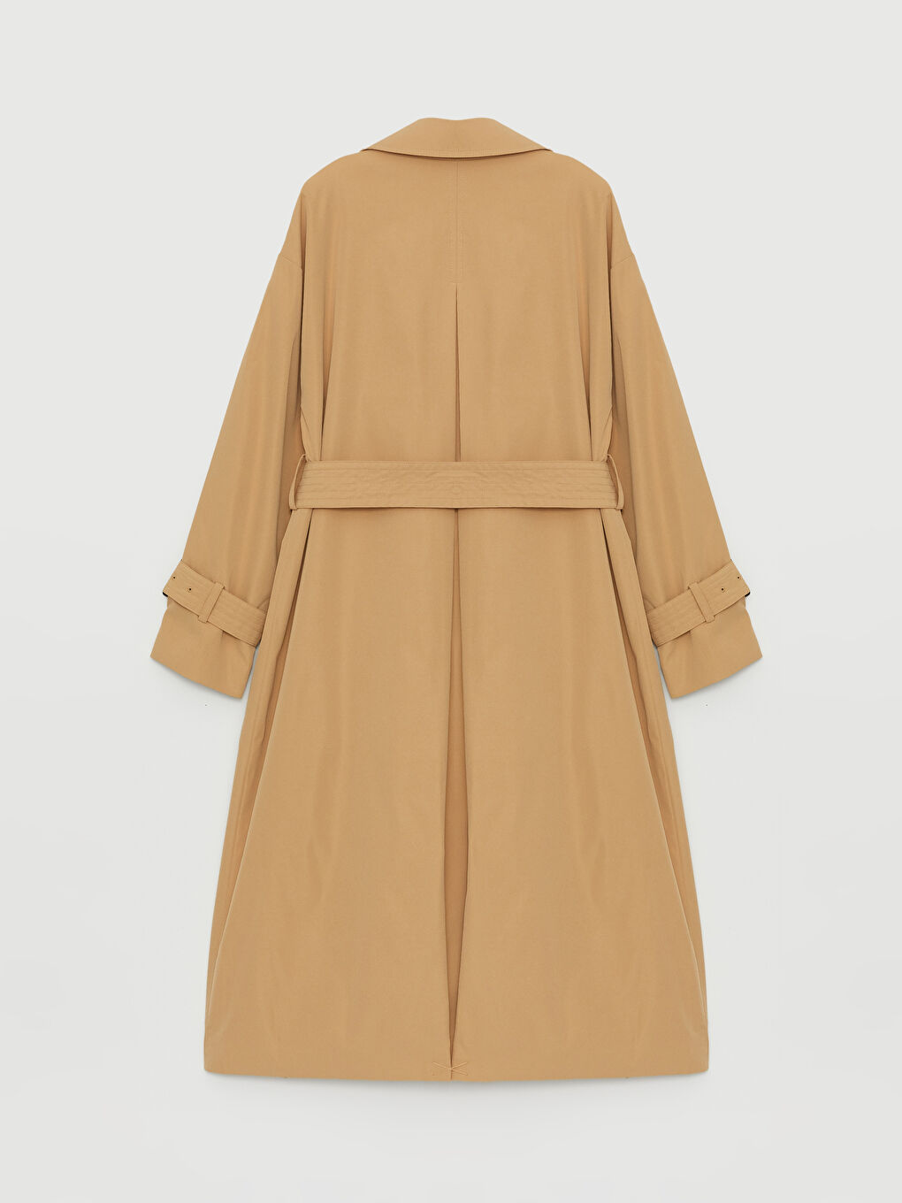 Women's Jacket Collar Plain Trench Coat -S44666Z8-VH1