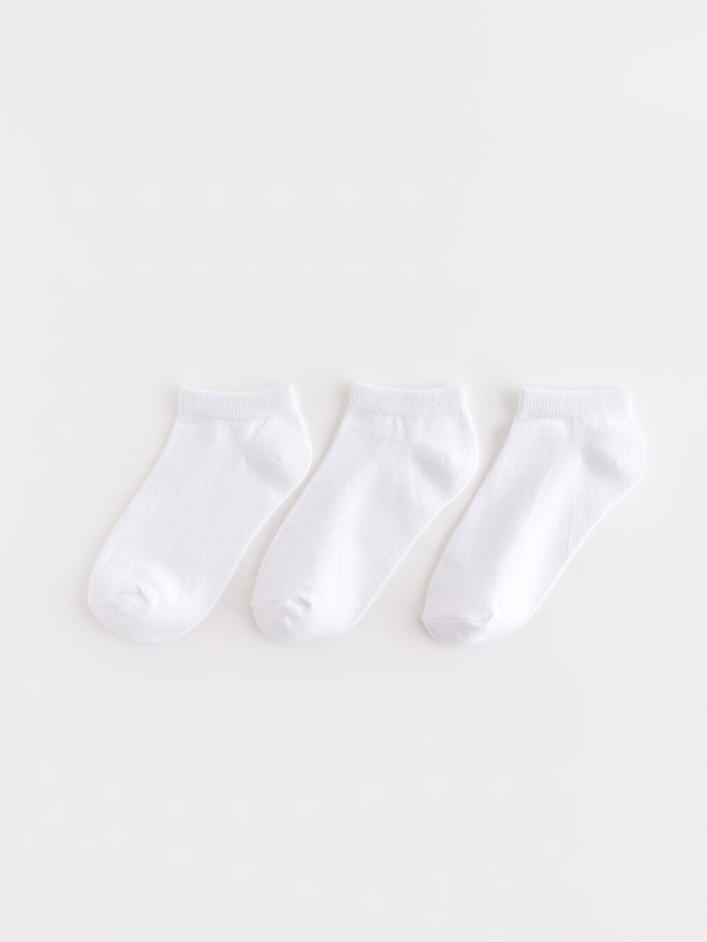 Șosete Sport Scurte Simple pentru Fete, Set de 3