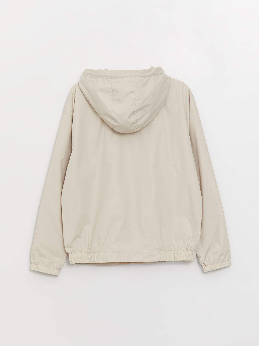 Hooded Plain Oversize Women's Raincoat-6