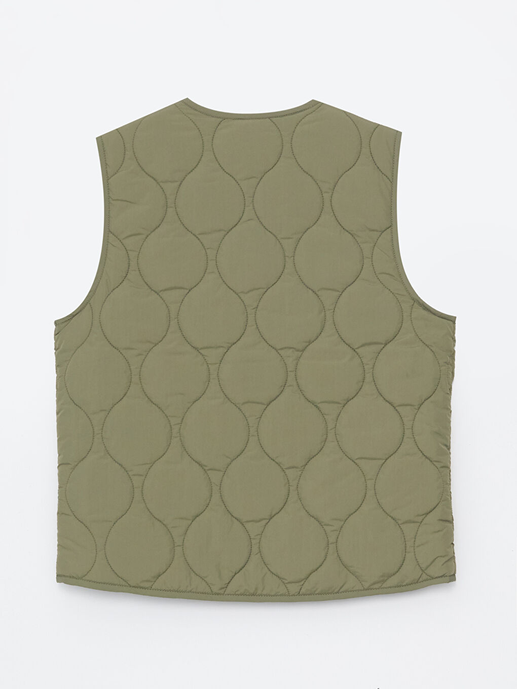 Doudoune Sans Manches Pour Femmes À Col Rond Et Motifs-7