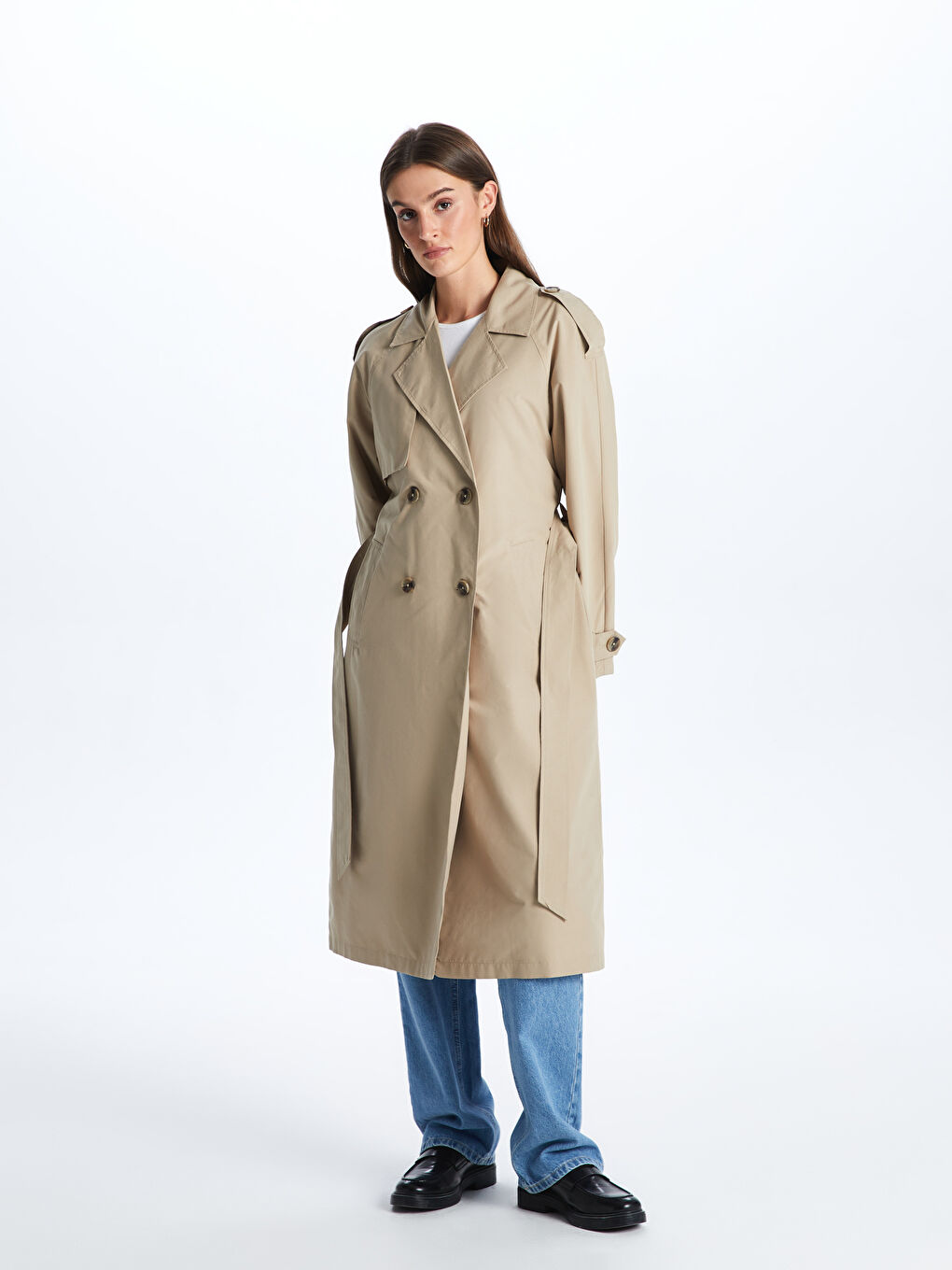 LC Waikiki Ženski mantil sa kragnom jakne -S44768Z8-SCF