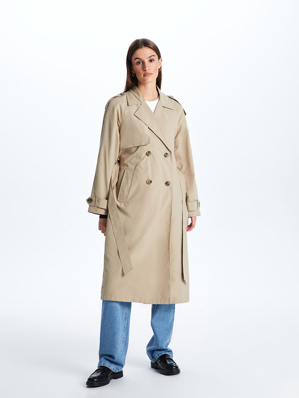 LC Waikiki Ženski mantil sa kragnom jakne -S44768Z8-SCF