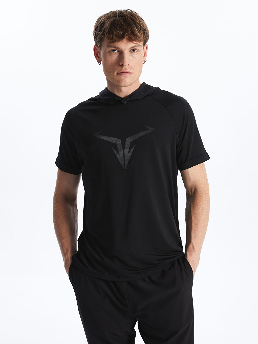 XSIDE DRY-TECH Hooded Short Sleeve Men's Sports T-Shirt -S44910Z8-CVL