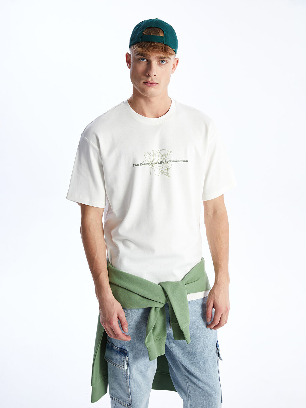 XSIDE Crew Neck Short Sleeve Printed Men's T-Shirt -S45024Z8-FDU