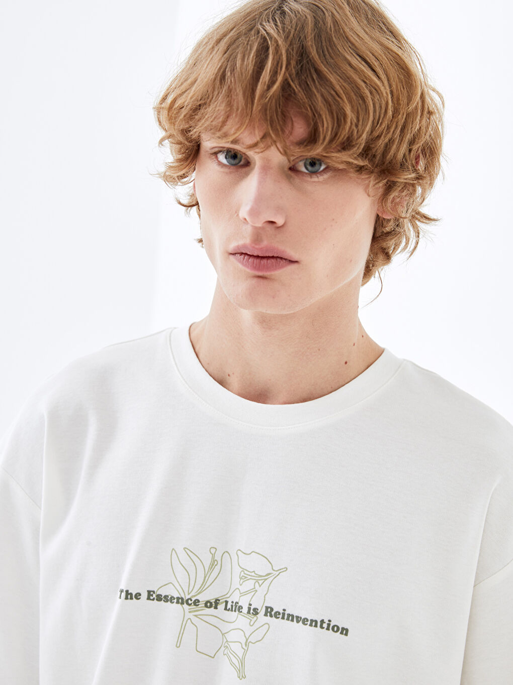 XSIDE Crew Neck Short Sleeve Printed Men's T-Shirt -S45024Z8-FDU