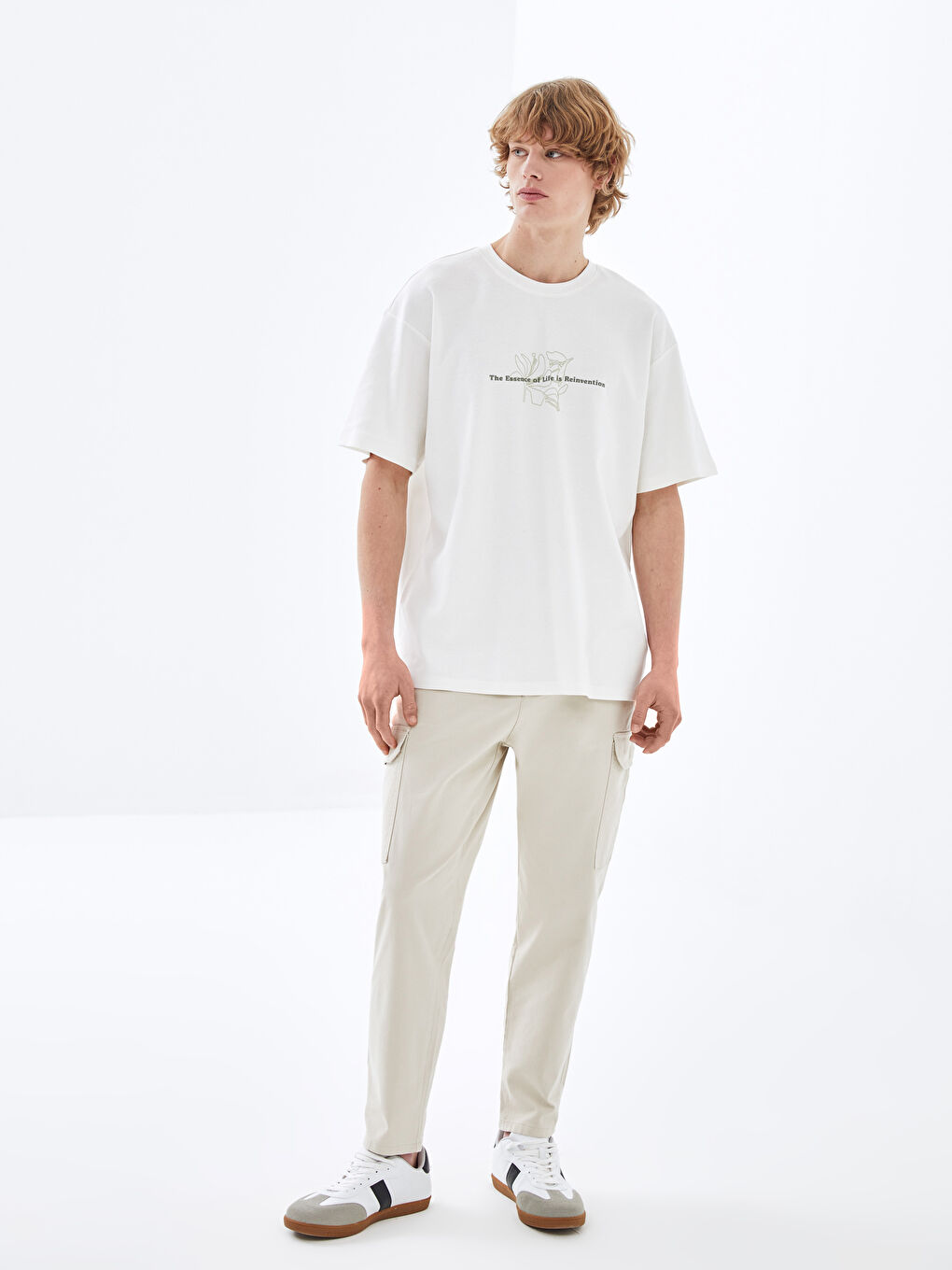 XSIDE Crew Neck Short Sleeve Printed Men's T-Shirt -S45024Z8-FDU