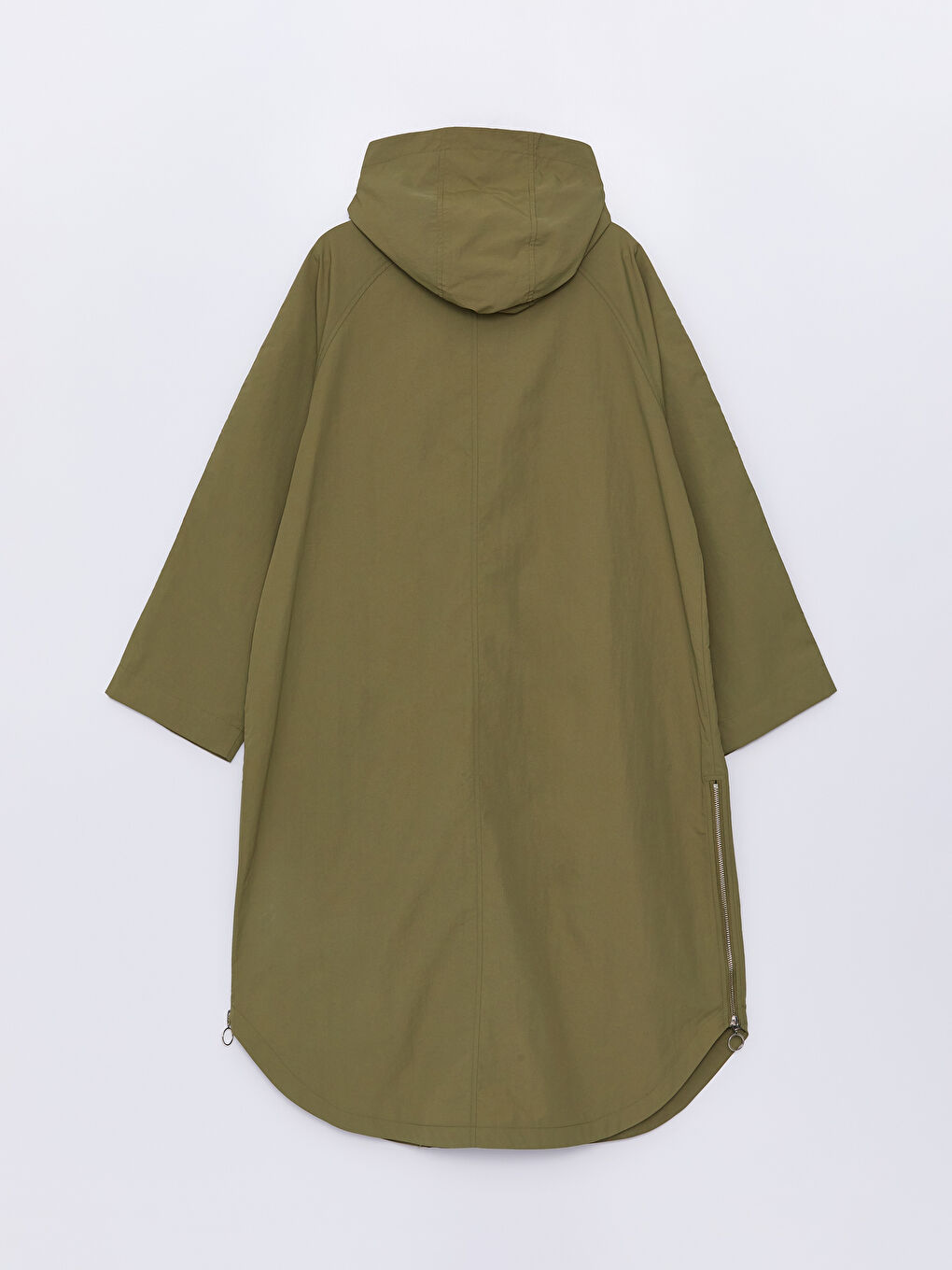 Hooded Plain Oversize Women's Trench Coat -S45026Z8-PX1