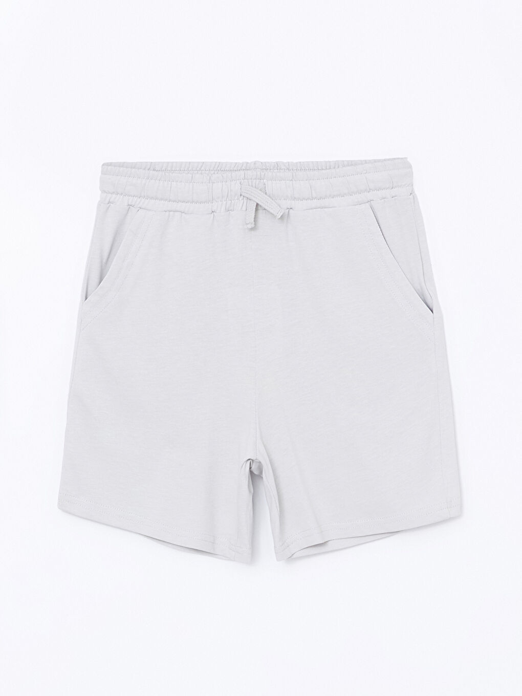 Gri Beli Lastikli Basic Erkek Çocuk Şort