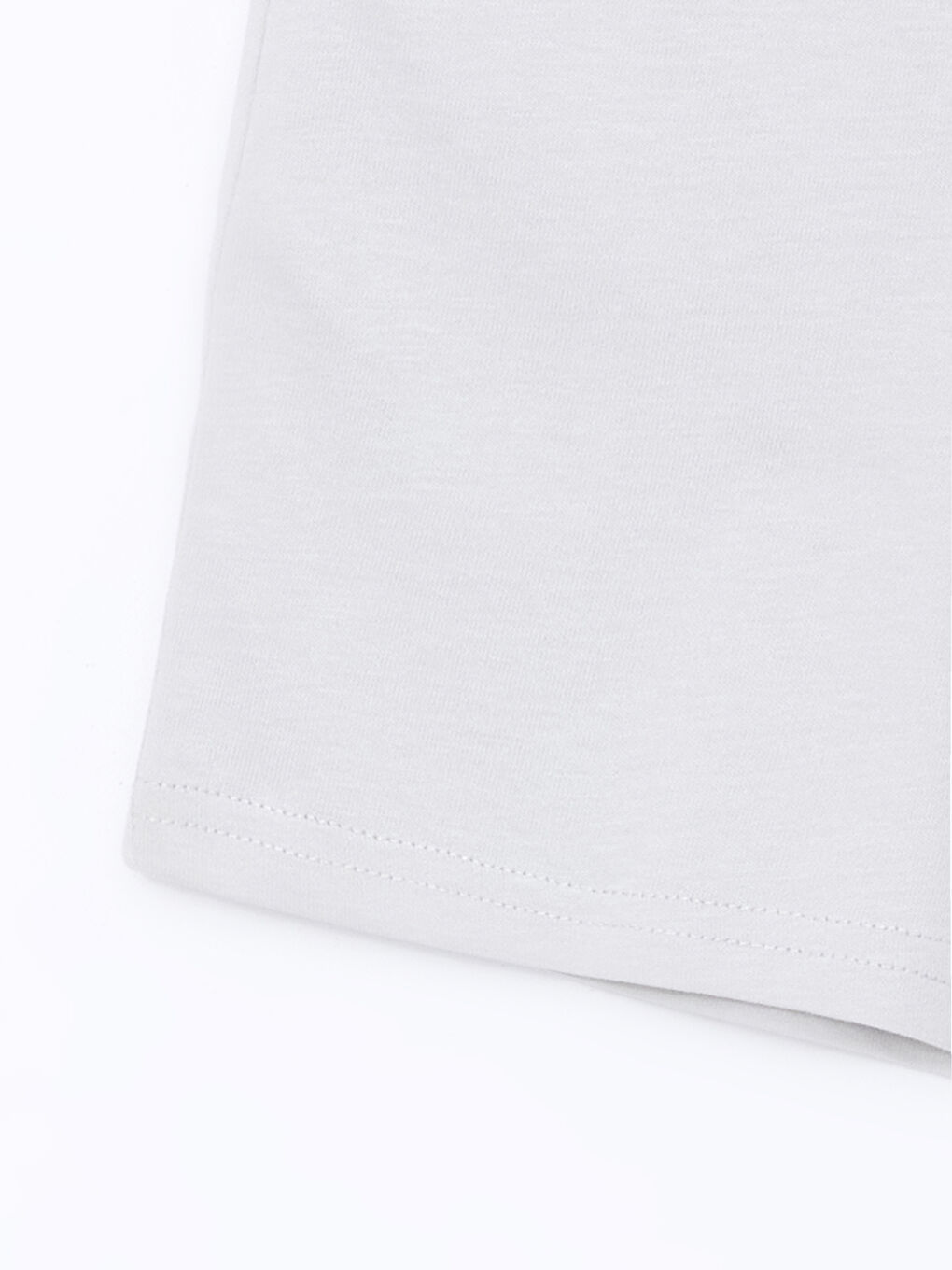 Gri Beli Lastikli Basic Erkek Çocuk Şort-1