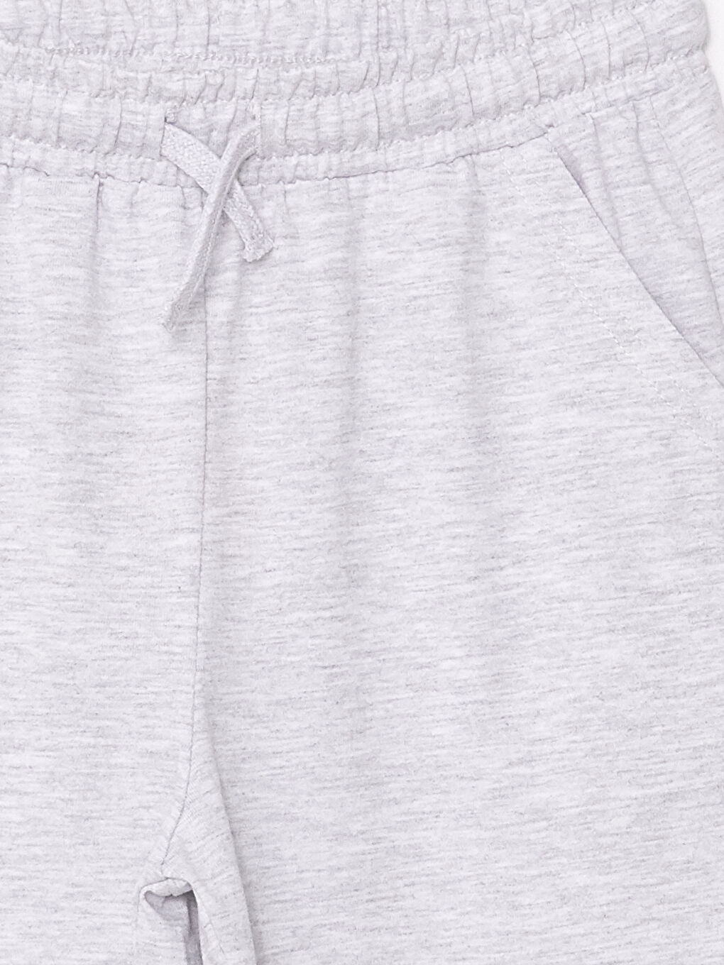 Gri Beli Lastikli Basic Erkek Çocuk Şort-1