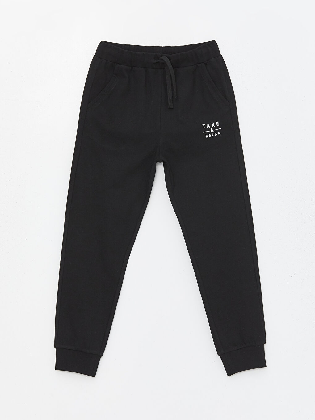 Elastic Waist Printed Boys' Jogger Sweatpants -S45040Z4-CVL