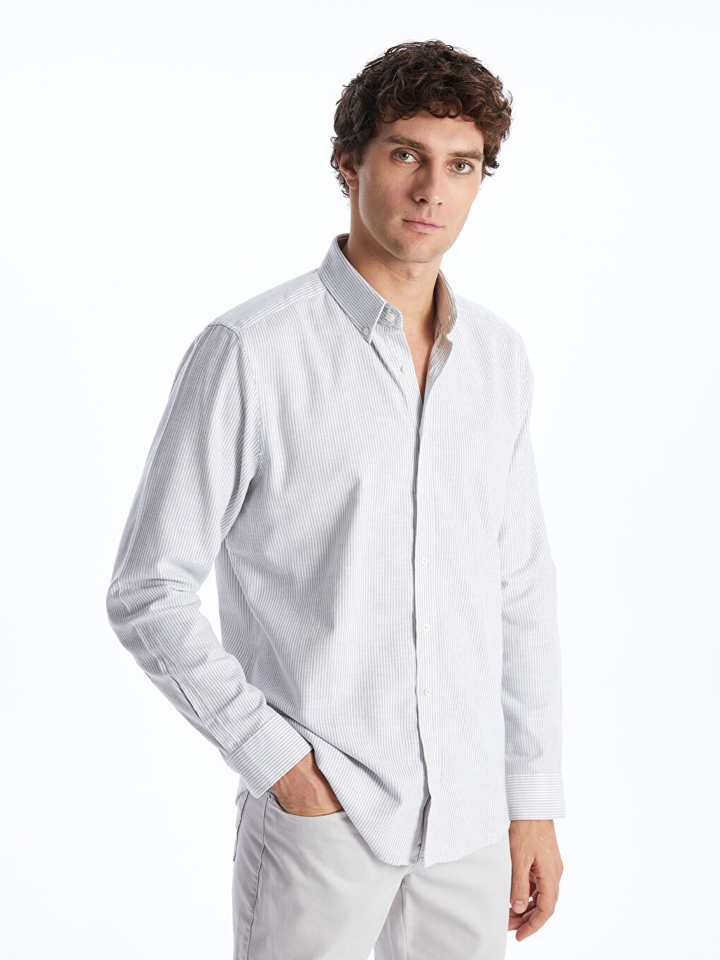 Košulja na pruge dugi rukav - regular fit -S45046Z8-LFY