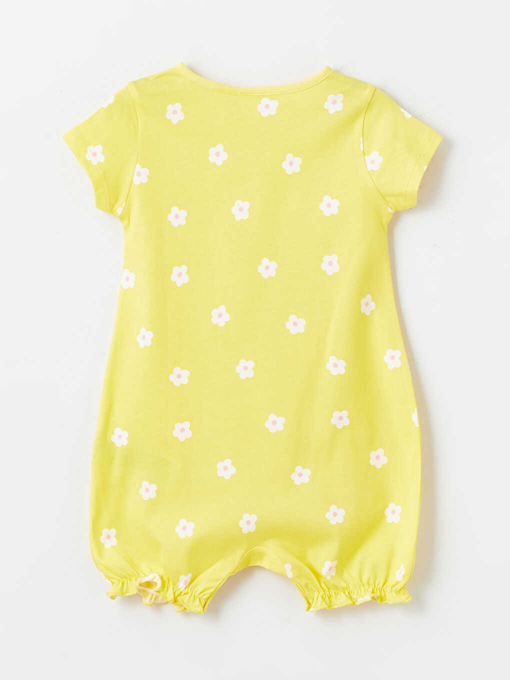 Sarı Bisiklet Yaka Tweety Baskılı Kız Bebek Tulum-3