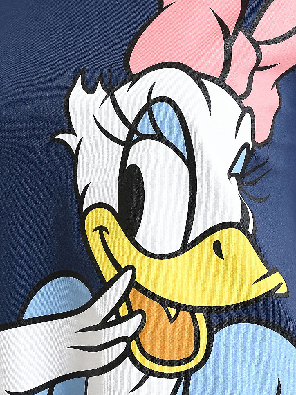 Tricou gravide cu mânecă scurtă, imprimat Daisy Duck, guler rotund-4