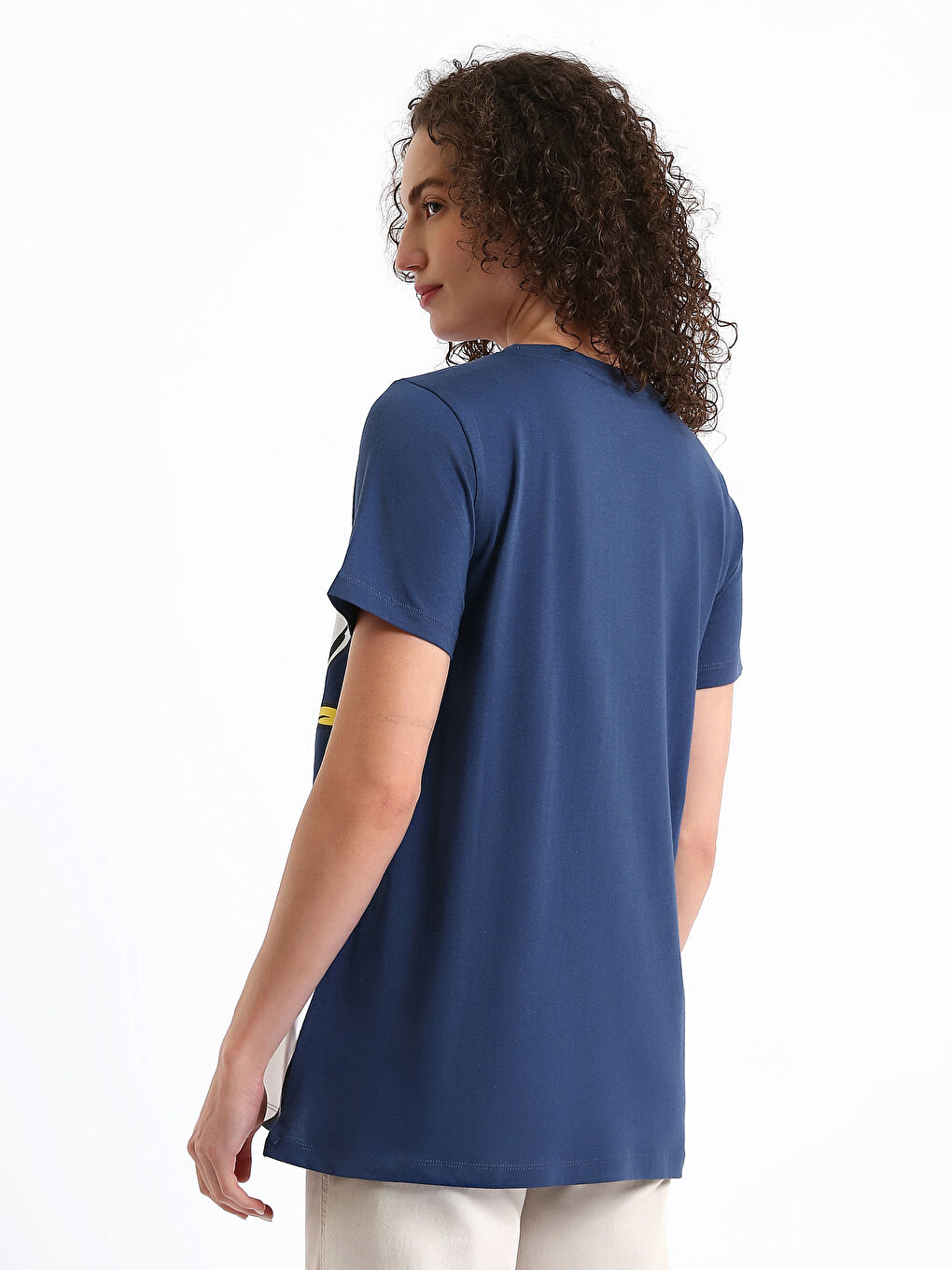 Tricou gravide cu mânecă scurtă, imprimat Daisy Duck, guler rotund-8