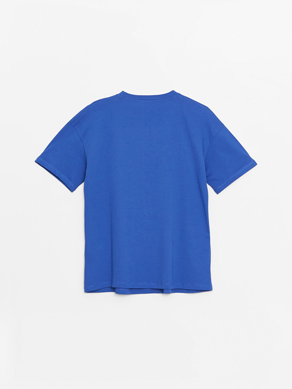 تي شيرت حمل واسع كم قصير مطبوع بياقة دائرية-6