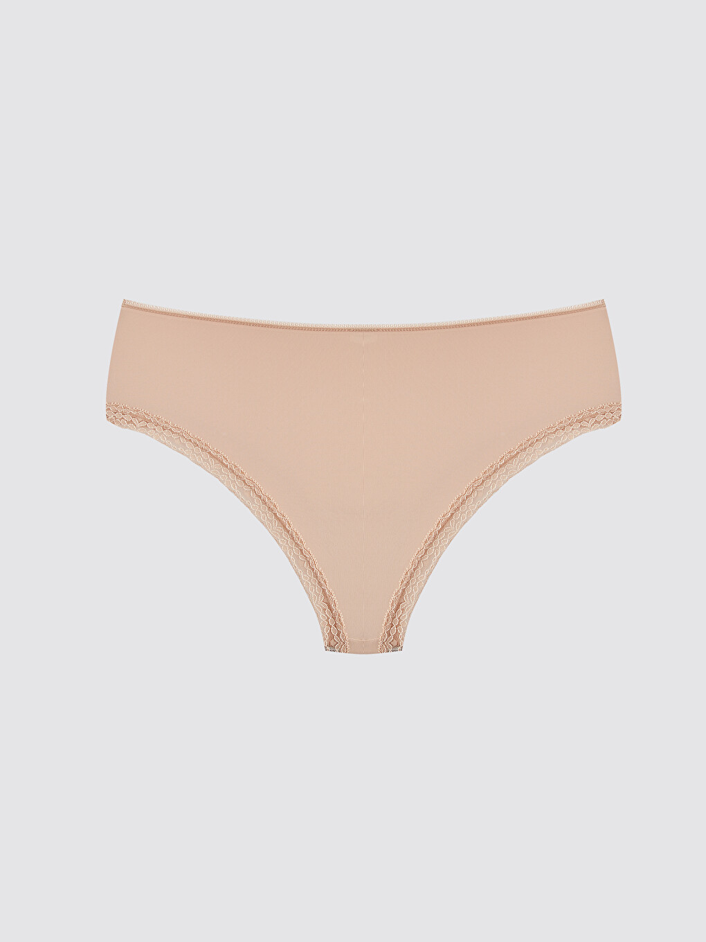 Pembe Düz Brazilian Külot-1