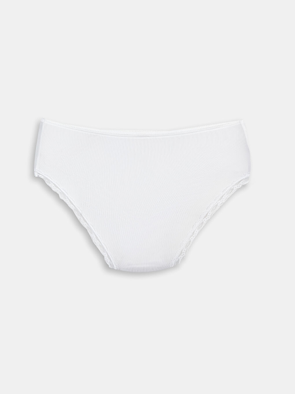 Beyaz Dantel Detaylı Hipster Külot-1